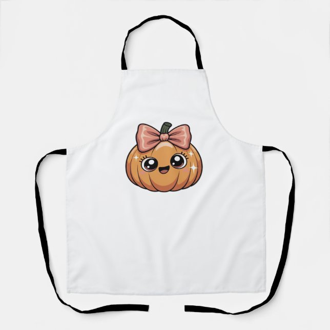 kawaii pumpkin Classic T-Shirt Apron (Front)
