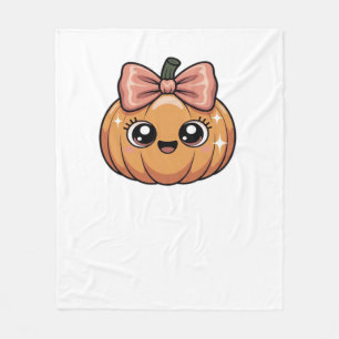 kawaii pumpkin Classic T-Shirt Fleece Blanket