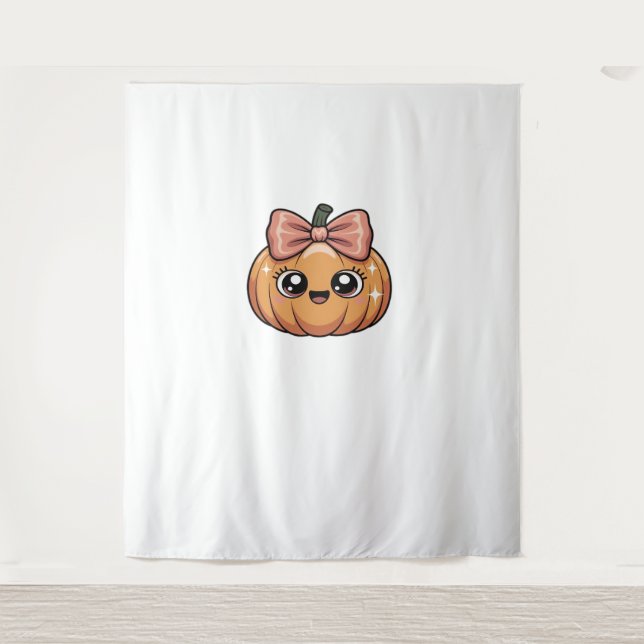 kawaii pumpkin Classic T-Shirt Tapestry (Front)