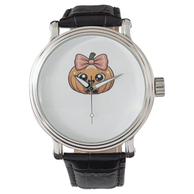 kawaii pumpkin Classic T-Shirt Watch (Front)