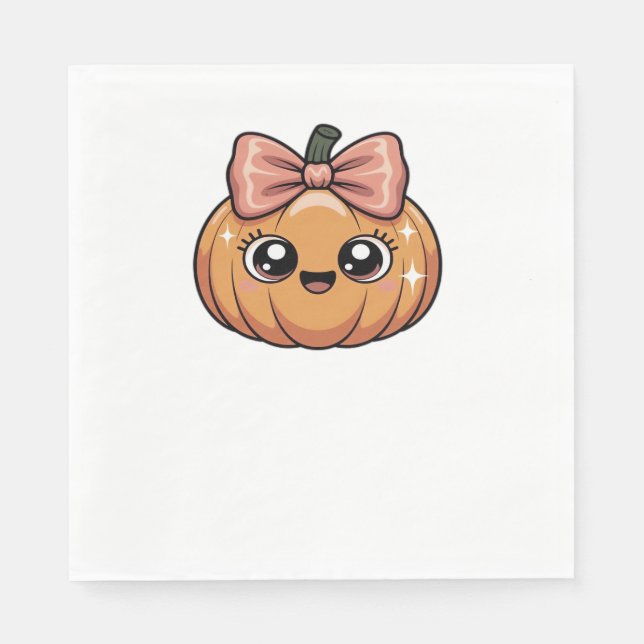 kawaii pumpkin Oversized T-Shirt Napkin (Front)