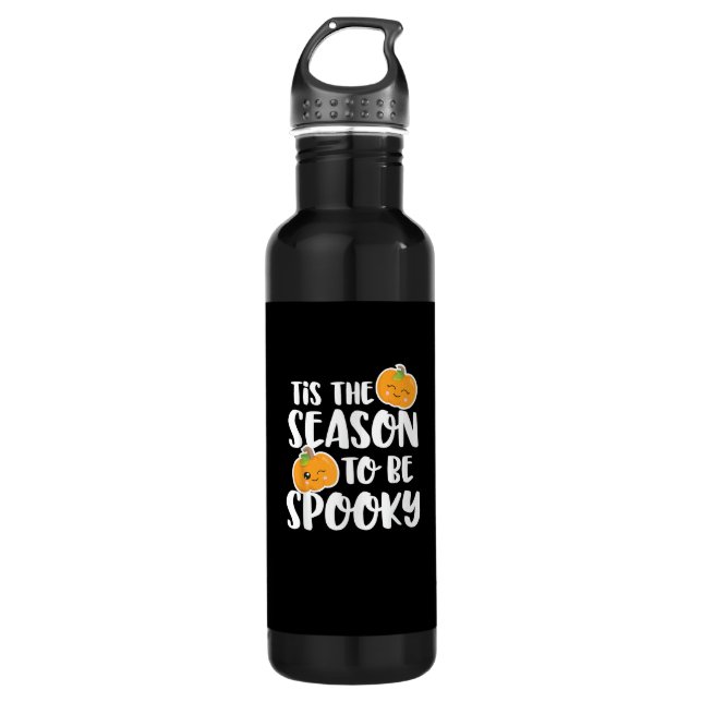 Kawaii Pumpkin Tis The Season Spooky 710 Ml Water Bottle (Front)