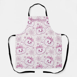 Kawaii Pumpkins, Ghosts & Flowers Apron