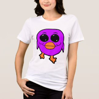 Kawaii Purple Bird Tri-Blend Shirt