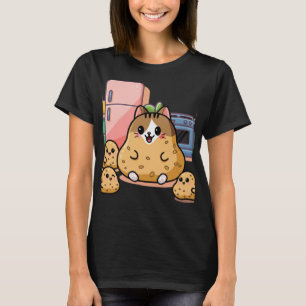 Kawaii Purr-tato: The Adorable Cat-Potato Delight T-Shirt