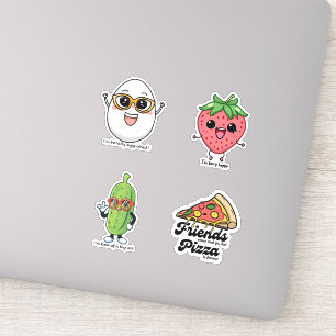 Kawaii Quartet Delights Cute Character sticker set