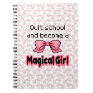 kawaii quit school become a magical girl melty notebook