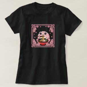Kawaii rain frog Eating Ramen Noodles Japanese  T-Shirt