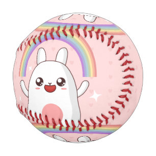 Kawaii rainbow clipart baseball