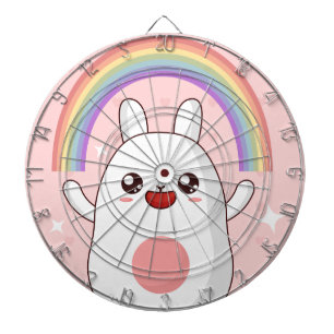 Kawaii rainbow clipart dartboard