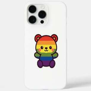 Kawaii Rainbow Teddy – A Cute LGBTQ+ Pride Plush iPhone 16 Pro Max Case
