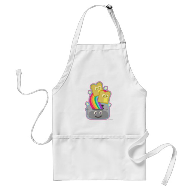 Kawaii Rainbow Toast Standard Apron (Front)