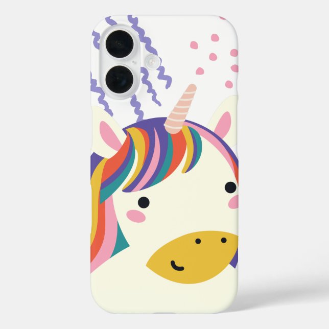 Kawaii Rainbow Unicorn Magic Case-Mate iPhone Case (Back)