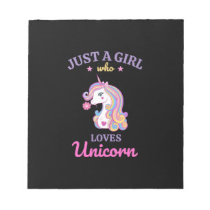 Kawaii Rainbow Unicorn Magical Colourful Notepad