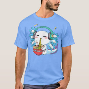 Kawaii Ramen Axolotl Shirt Teen Girls Japanese Ani