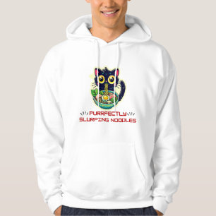 Kawaii Ramen Black Cat Lovers Japanese Hoodie