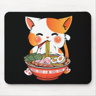 Kawaii Ramen Cat Anime Japanese Food Girls Officia Mouse Mat