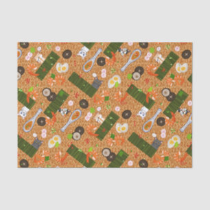 Kawaii Ramen Cats Tissue Paper