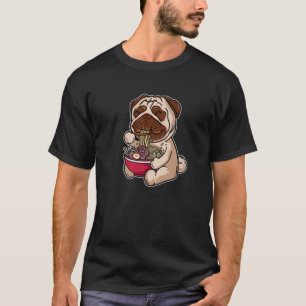 Kawaii Ramen Cute Anime Dog Pub Japanese Noodles C T-Shirt