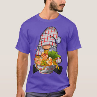 Kawaii Ramen Gnome, Japanese Neko Noodle Funny Ani T-Shirt
