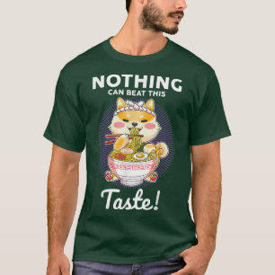 Kawaii Ramen Japanese Anime Noodles Cat Noodle Bow T-Shirt