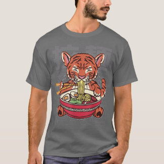 Kawaii Ramen Japanese Anime Noodles Cute Tiger Noo T-Shirt