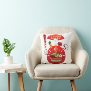 KAWAII RAMEN LOVER HAPPY FOOD STYLE CUSHION