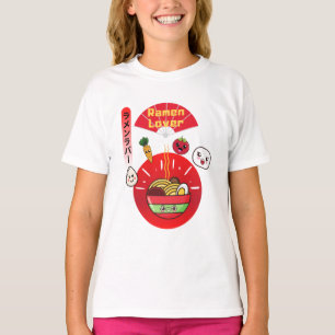 KAWAII RAMEN LOVER HAPPY FOOD STYLE T-Shirt