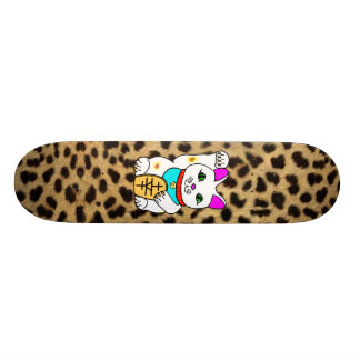 Kawaii Rave Lucky Cat Maneki Neko Skateboard