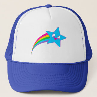 Kawaii Rave Neon Star Rainbow Trucker Hat