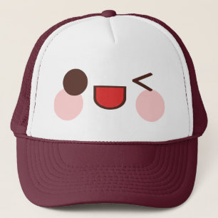 Kawaii Rave Winky Face Trucker Hat