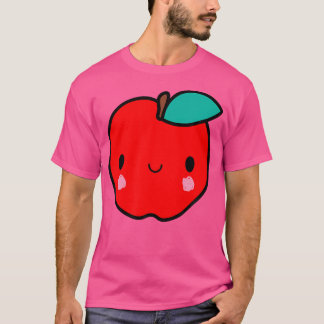 Kawaii Red Apple For Kids Unisex Style Boys And Gi T-Shirt