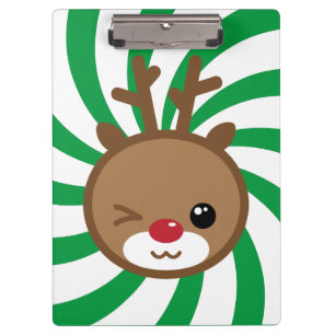 Kawaii Reindeer Clipboard