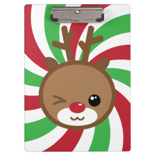 Kawaii Reindeer Clipboard