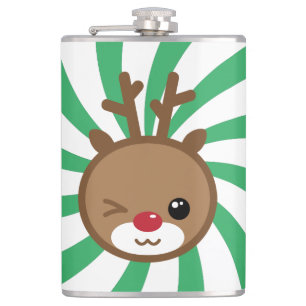 Kawaii Reindeer Flask
