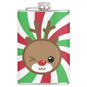 Kawaii Reindeer Flask