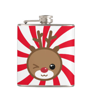 Kawaii Reindeer Flask