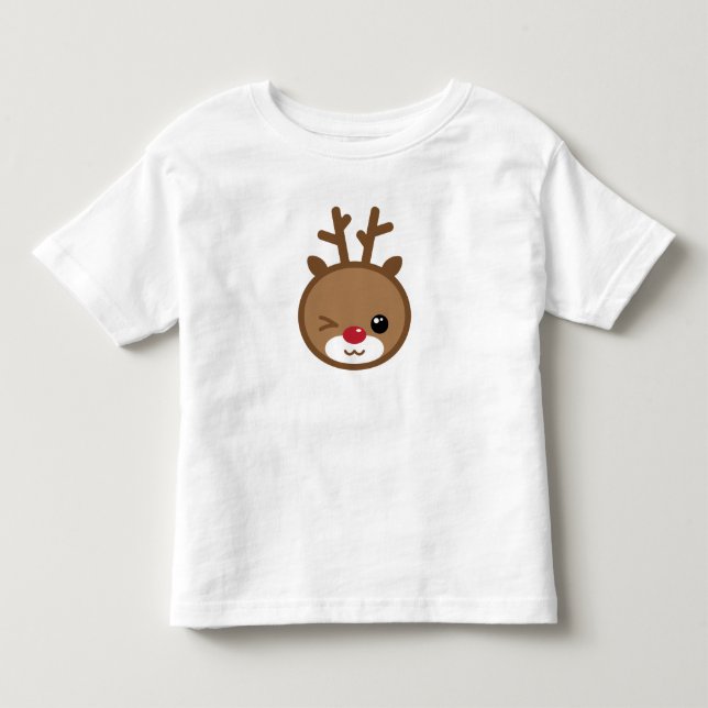 Kawaii Reindeer Kid's Shirt (Front)
