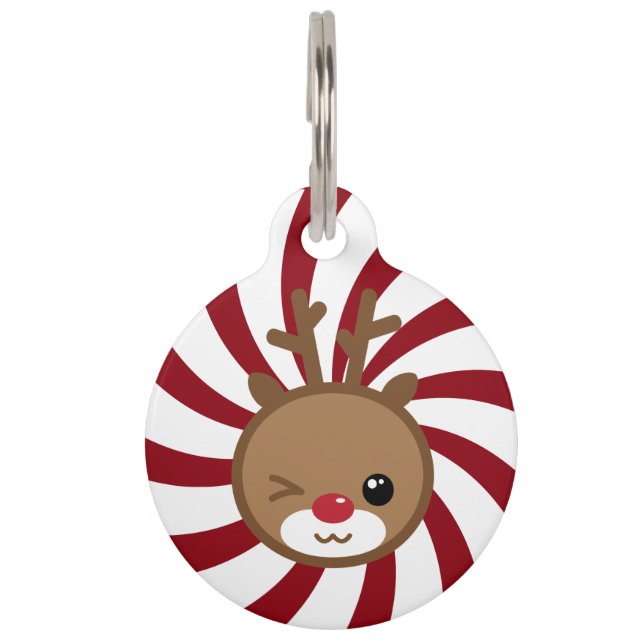 Kawaii Reindeer Pet Tag