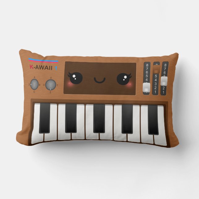 Kawaii Retro Organ Pillow (Front)