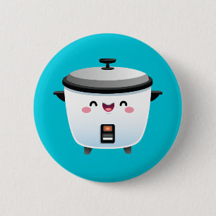 Kawaii Rice Cooker 6 Cm Round Badge