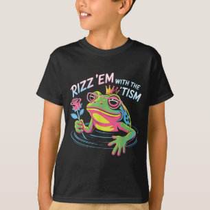 Kawaii RIZZ EM with TISM Frog Prince Autism OT ABA T-Shirt