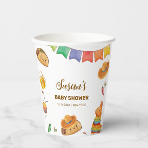 Kawaii Rustic Fiesta Taco Bout A Baby Shower Paper Cups