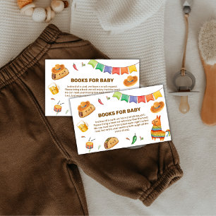 Kawaii Rustic Fiesta Taco Bout Books Baby Shower  Enclosure Card