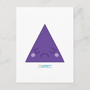 Kawaii Sad Triangle Postcard