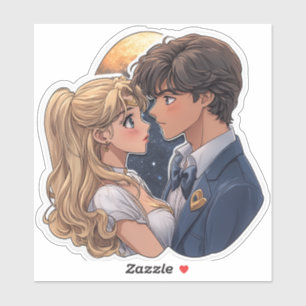 Kawaii SailorMoon TuxedoMask Romantic Sticker