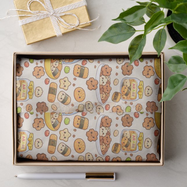 Kawaii sakura arare snack tissue paper (Gift)