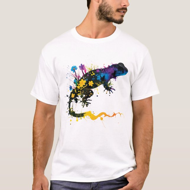 Kawaii Salamander T-Shirt (Front)