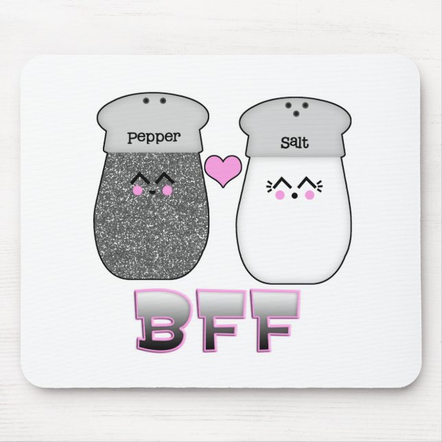Kawaii Salt n Pepper BFF Mouse Mat (Front)