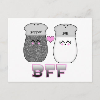 Kawaii Salt n Pepper BFF Postcard